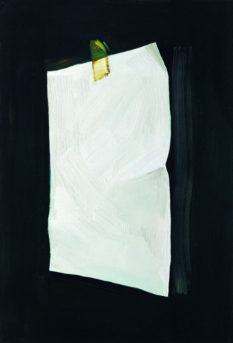 Cornelius Völker, Blatt, 2013, Öl auf Leinwand, 110x75 cm Foto: Christoph Münstermann, Düsseldorf © Cornelius Völker, 2016 VG Bild-Kunst Bonn