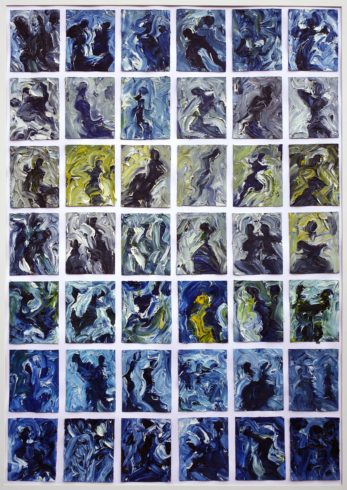 Sinnliche Begegnung III, 2011, 76 x 53 cm, © VG Bild-Kunst, Bonn 2017/ Horst-Dieter Gölzenleuchter, Foto: Horst-Dieter Gölzenleuchter