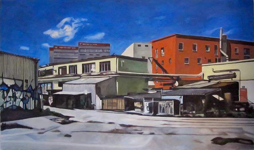 Bild 13 »Fabrik«, Öl auf Leinwand, 90 x 150 cm