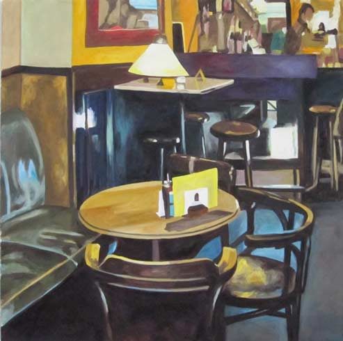 Bild 21 »Kittel bunt«, Öl auf Leinwand, 80 x 80 cm