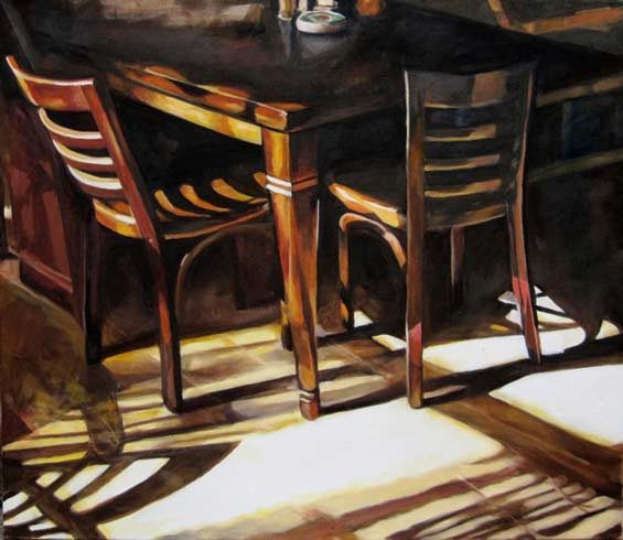 Bild 22 »unfertig-fertig«, Öl auf Leinwand, 90 x 100 cm
