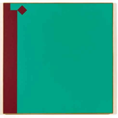 Camille Graeser, Caput mortuum – grün 1:7, 1968 © VG Bild-Kunst, Bonn 2017