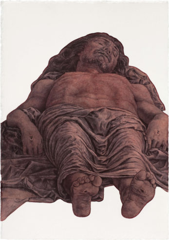 Herbert Maier. Visuelle Bibliothek, Aquarell_3, Raumaufnahmen der Ausstellung 