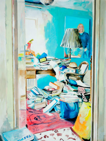 O.T. aus UNSER HAUS, 2005, Öl/ Leinwand 252 x 190 cm, VG Bild-Kunst, Bon 2018/Kerstin Drechsel, Foto: Jens Ziehe
