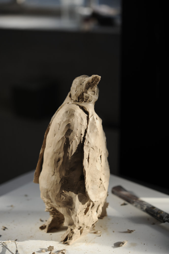 Skulptur Pinguin