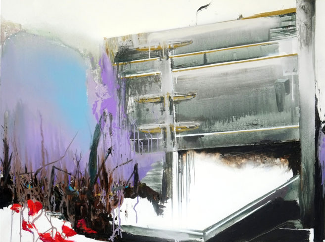 The End, 2018, Acryl und Öl auf Leinwand, 120 x 90 cm © VG Bild-Kunst, Bonn 2018/ Stephanie Abben, Foto: Stephanie Abben