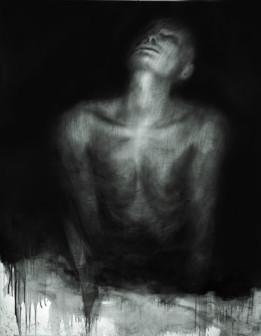 Akt 39, 2017, Grafit, Bleistift, 150 x 110 cm © und Foto: Piotr Sonnewend