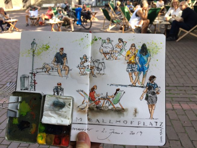 Jens Hübner Urban Sketching