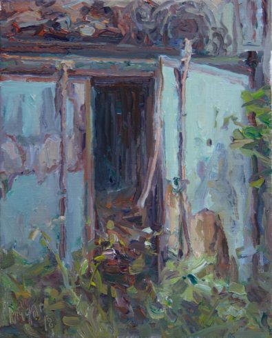 Blick ins Verborgene, 2018, Öl auf Leinwand, 50 x 40 cm © VG Bild-Kunst, Bonn 2020/ André Krigar, Foto: André Krigar