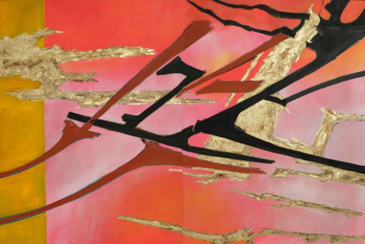 Antares, 2019, Mischtechnik auf Leinwand, 200 x 150 cm, Mischtechnik auf Leinwand, 2019 (Serie „Durchbrüche“) VG Bild-Kunst, Bonn 2020/ Christine Westenberger, Foto: Christine Westenberger