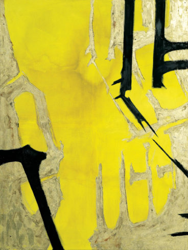 Corona, 2019, Mischtechnik auf Leinwand, 200 x 150 cm (Serie „Durchbrüche“) VG Bild-Kunst, Bonn 2020/ Christine Westenberger, Foto: Christine Westenberger