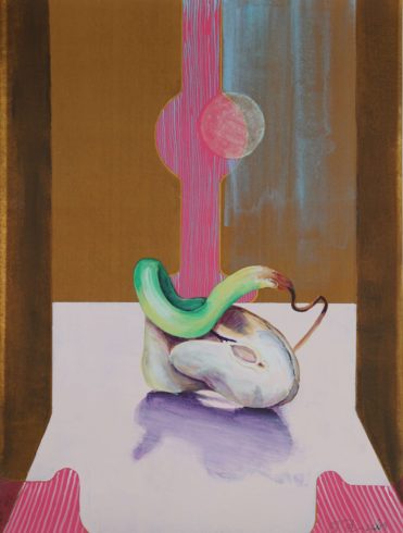 Bean Dreamer, 2019, Mischtechnik/Vliestapete, 46 x 35 cm VG Bild-Kunst, Bonn 2020 / Stephanie Pech, Foto: Eric Lichtenscheid