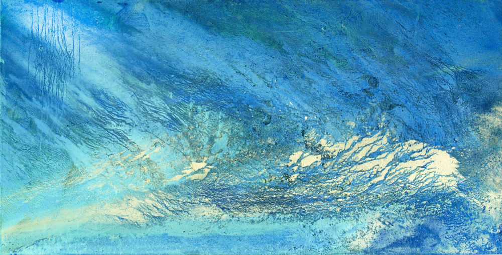 Chott el Djerid | Salz, Sedimente, Schlamm, Farbpigmente, Binder | 100 x 200 cm | 2009