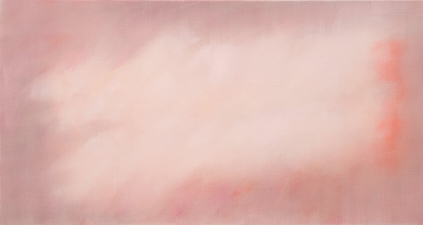 Johannes Gervé, Floating white, 80 x 150 cm, 2021
