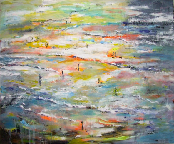 Endlos, 20216, Öl auf Leinwand, 140 x 170 cm, Privatsammlung © VG Bild-Kunst, Bonn 2021/ Tanja Vetter, Foto: Alexander Horn