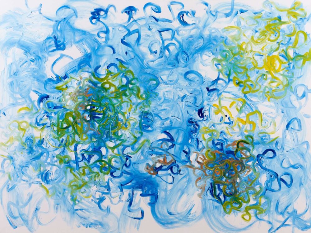 From Ocean to Sky III, 2017, Öl auf Leinwand, 120 x 160 cm, Privatsammlung © Chunqing Huang, Foto: Tom Wolf