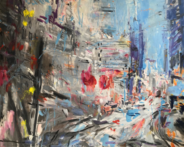New York Heartbeat, 2020, Öl auf Leinwand, 130 x 160 cm ( Privatbesitz) VG Bild-Kunst, Bonn 2022 / Alfonso Mannella, Foto: Alfonso Mannella