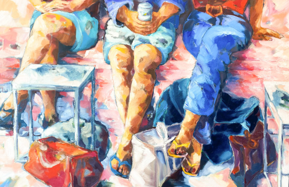 Shop till you drop, 2016, Öl auf Leinwand, 80 x 120 cm Foto: Klaus Schaefer