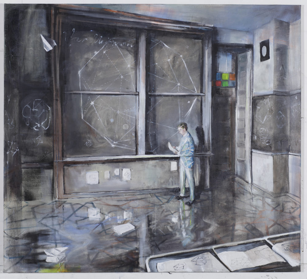 Weltall, 2016, Öl auf Leinwand, 180 x 220 cm © Simone Lucas, Foto: Wendelin BottländerWeltall, 2016, Öl auf Leinwand, 180 x 220 cm © Simone Lucas, Foto: Wendelin Bottländer
