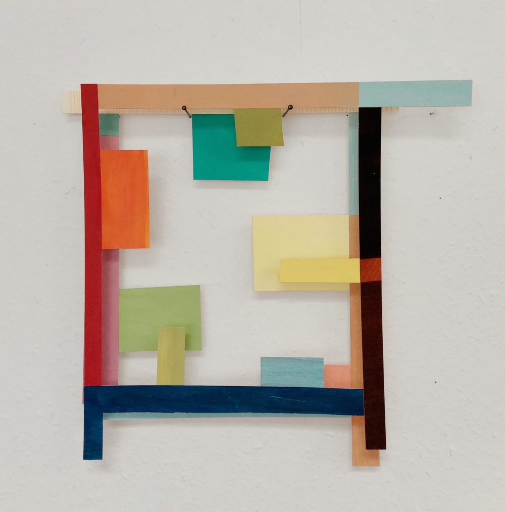 Bo1, 2022, Acryl/Papier, 31 x 31 cm © VG Bild-Kunst Bonn, 2023/Doris Erbacher, Foto: Doris Erbacher