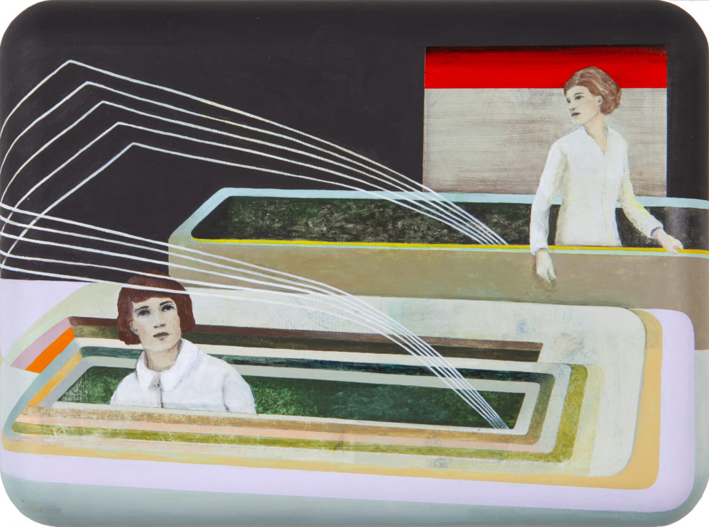 Entgegengesetztes Vergnügen, 2022, Acryl/MDF 21 x 28,5 x 3 cm © VG Bild-Kunst Bonn, 2022 / Anna Ingerfurth