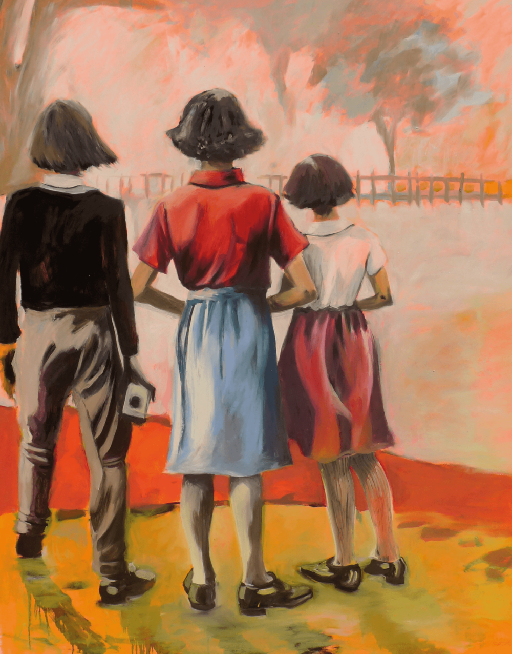 Drei Grazien, 2013, Öl auf Leinwand, 160x130 cm. Foto: Heike Müller