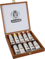 Schmincke Mussini Ölfarben-Set im Holzkasten