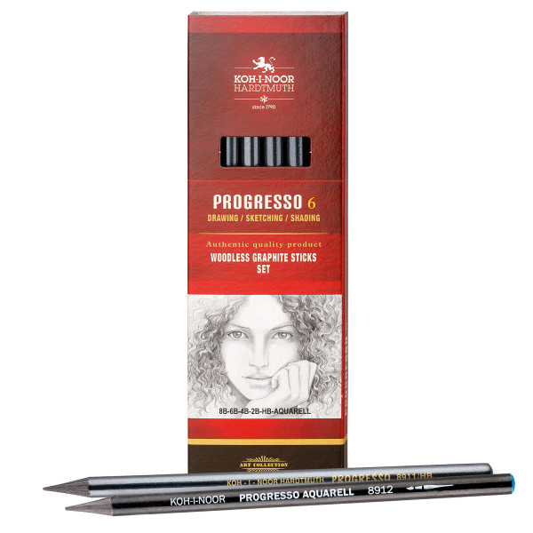 Koh-I-Noor Progresso Grafitvollminenstift-Set