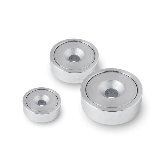 arteveri Neodym-Topfmagnet mit Bohrung und Senkung