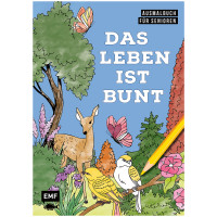 Ausmalbuch für Senioren | Das Leben ist bunt | EMF 2025