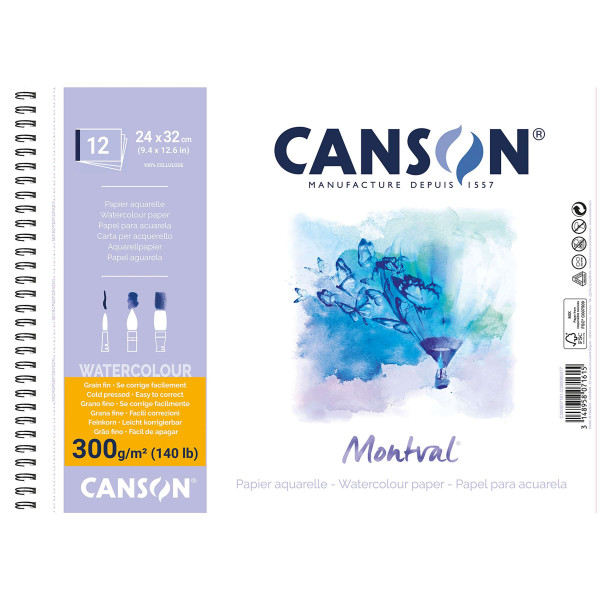 Canson® – Montval Aquarell-Spiralblock