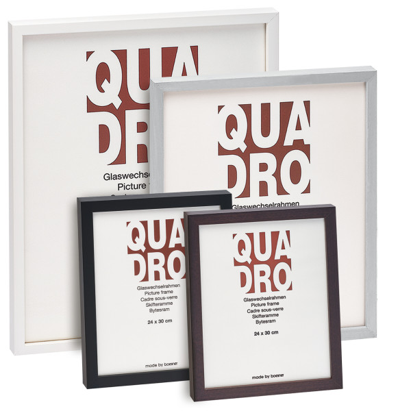 boesner Quadro farbig Glaswechselrahmen