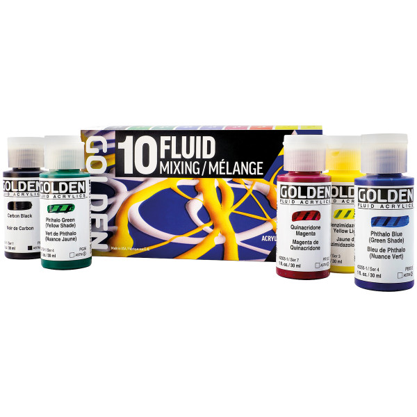 Golden Fluid Acrylfarben Mixing-Set