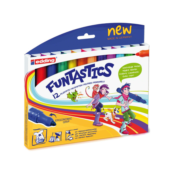 Edding® 14 Funtastics Fasermaler-Set mit 10 Stiften