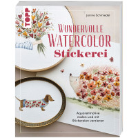 Wundervolle Watercolor Stickerei | Janine Schmiedel | frechverlag 2025