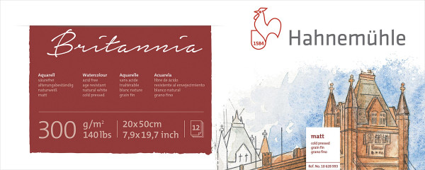 Hahnemühle Britannia Akademie-Panorama-Aquarellblock