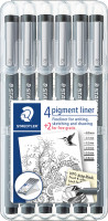 Staedtler Pigment Liner-Set | 6 Stifte, schwarz
