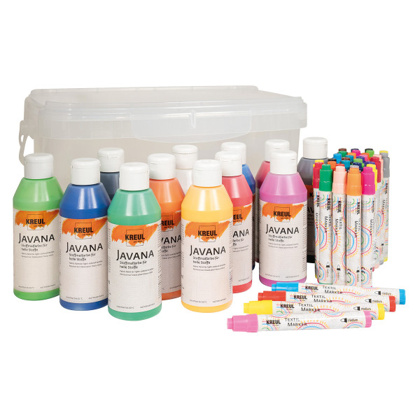 Kreul Big Box Stofffarben & Textil Marker-Set
